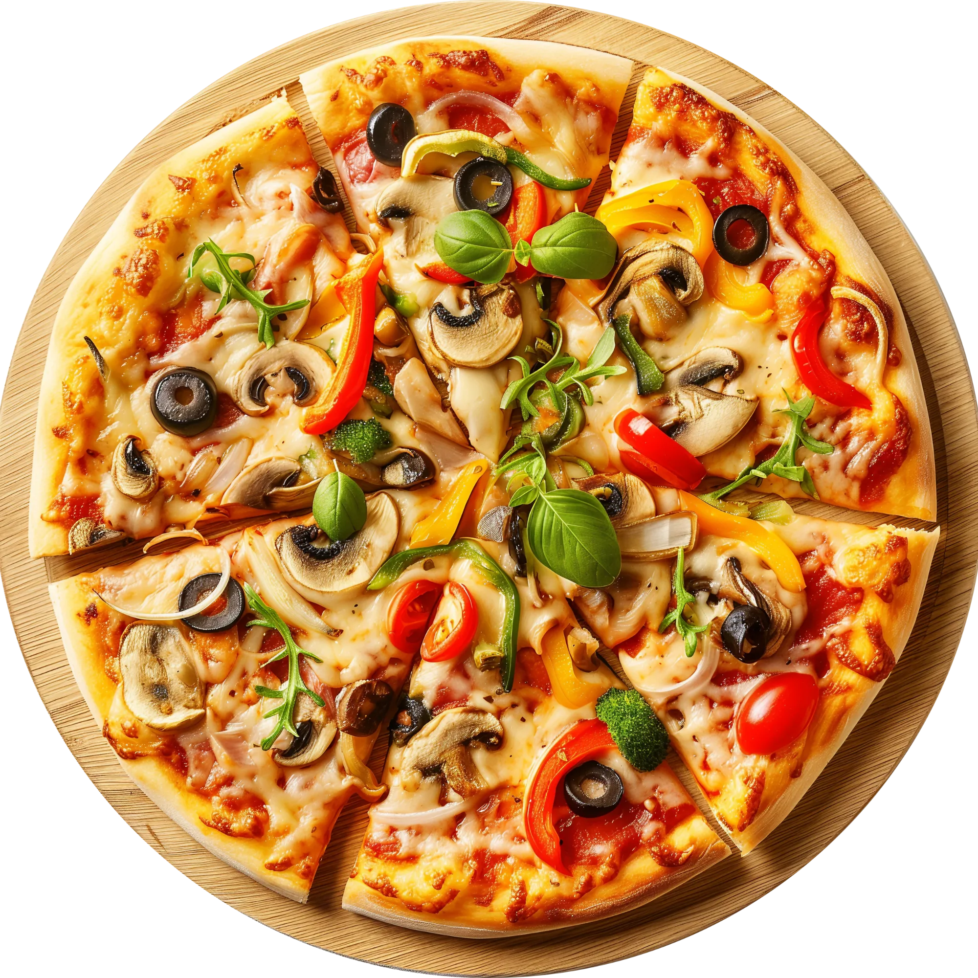 Pizza Vegetarisch, sebzeli, mit Gemüse